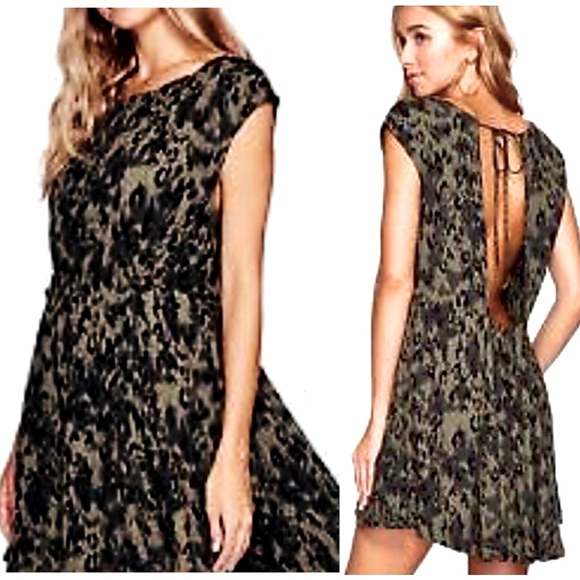 Free People Fake Love open back cap sleeve dress - Picture 2 of 14